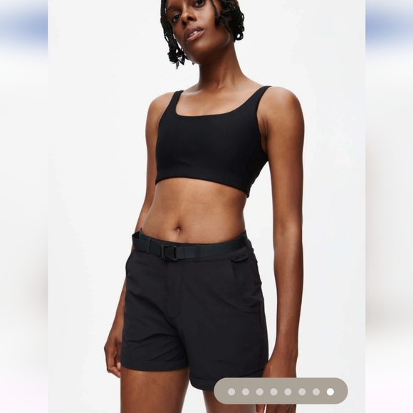 OUTDOOR VOICES REC TRECK ZIP-OFF BLACK WOMEN'S PANTS RETAIL $138 SIZE MEDIUM - Picture 4 of 16